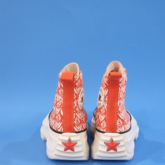 Converse Run Star Hike High 'Bright Poppy' Unisex Platform Sneakers 171922C NWT - Picture 5 of 6